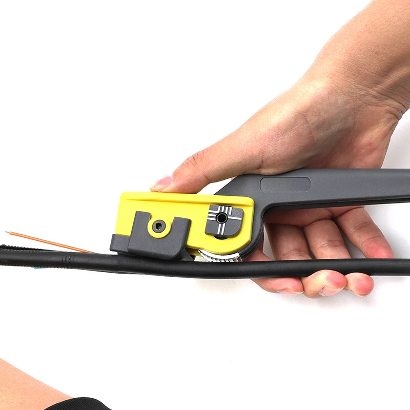 Волоконно оптический инструмент для зачистки проводов KMS K продольной кабель