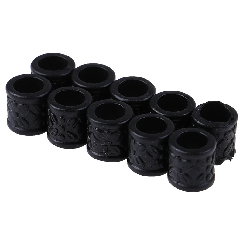 10 шт./лот золотые серебряные черные бусины для волос пластиковые косички Дред