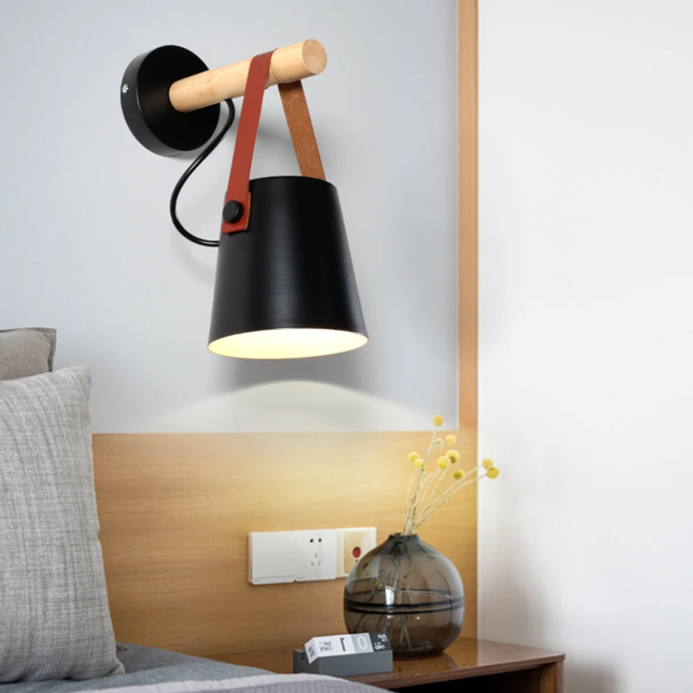 Светодиодный настенный светильник E27 в скандинавском стиле 85 265 в|Комнатные