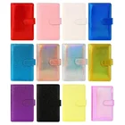 A6A5 Macaroon лазерный Блестящий цветной блокнот из искусственной кожи сделай сам, Обложка для блокнота, дневника, ежедневника, планировщика, бумажный чехол, школьные канцелярские принадлежности