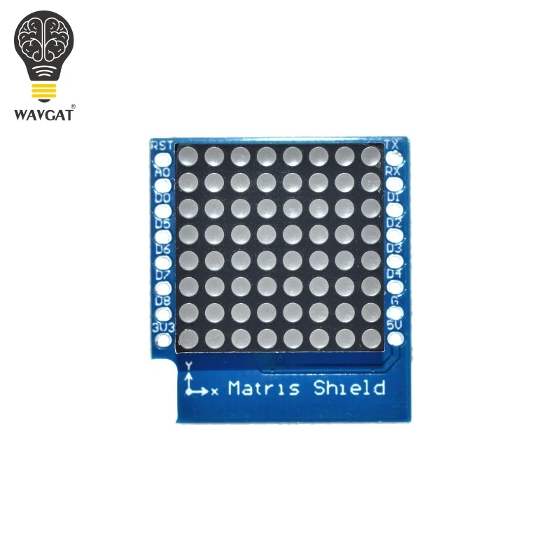 WAVGAT матрица светодиодный щит V1.0.0 для WEMOS D1 Мини цифровой сигнал Выход управление