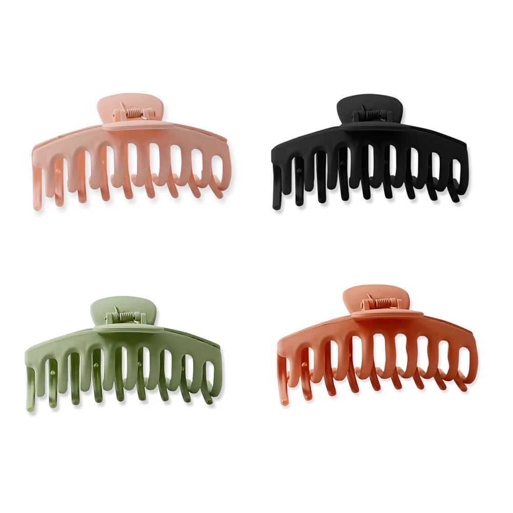 

1Pc Korean Solid Big Hair Claws Elegant Frosted Acrylic Hair Clips Hairpins Barrette Headwear for Women Girls Hair Accessories