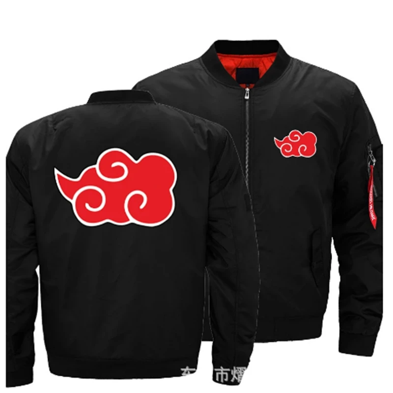 

Новая куртка-бомбер Harajuku Akatsuki Red Cloud, бейсбольная куртка с принтом, ветровка, свитшот на молнии, спортивная одежда, топ, костюм для косплея
