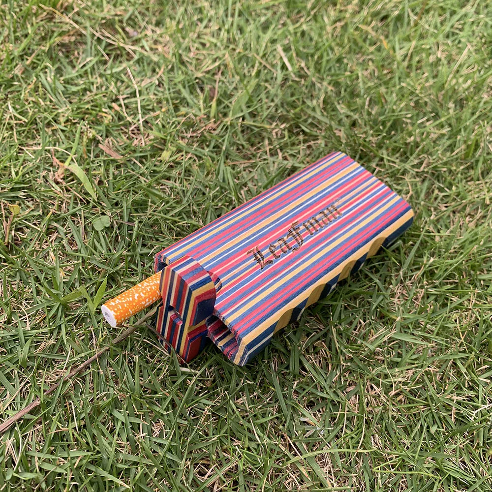 Деревянная Радуга LEAFMAN копатка-грызунок деревянная трубка-грызунок с