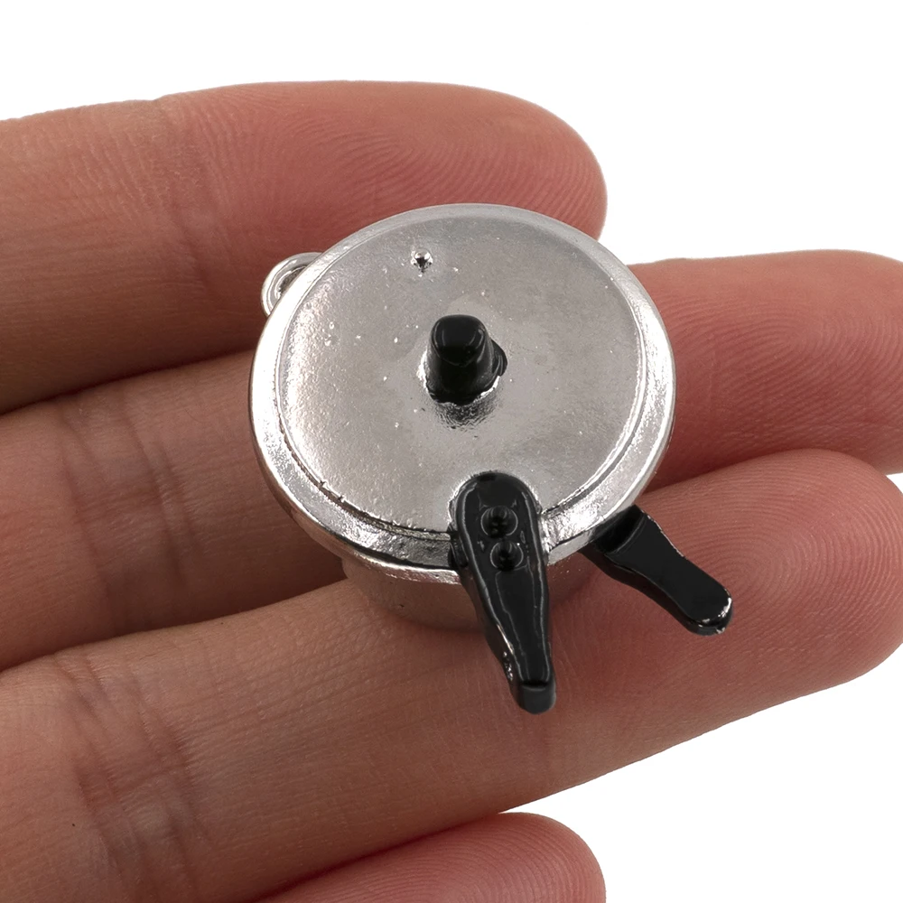 1/12 миниатюрный кукольный домик металлическая скороварка имитация кастрюли