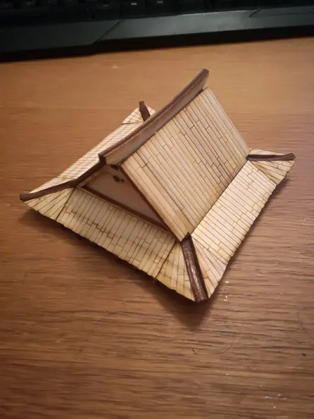 Доска деревянная сцена модель собрать DIY игра с 28 мм соотношением 1:56 для японских воюющих штатов дом строительства 16*16*20 см