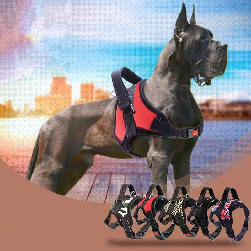 

Pet Adjustable Harness Vest Traction Rope Reflective Breathable Vest Medium Large Dog Supplies Collar