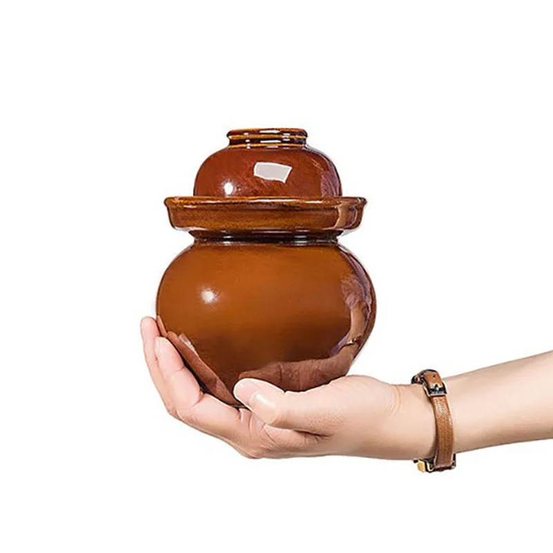 

Creative Ceramic Small Pickle Jars Night Stains Pickled Sauerkraut Radish Chili Container Pickles Jar Kimchi Pot Storage Bottles