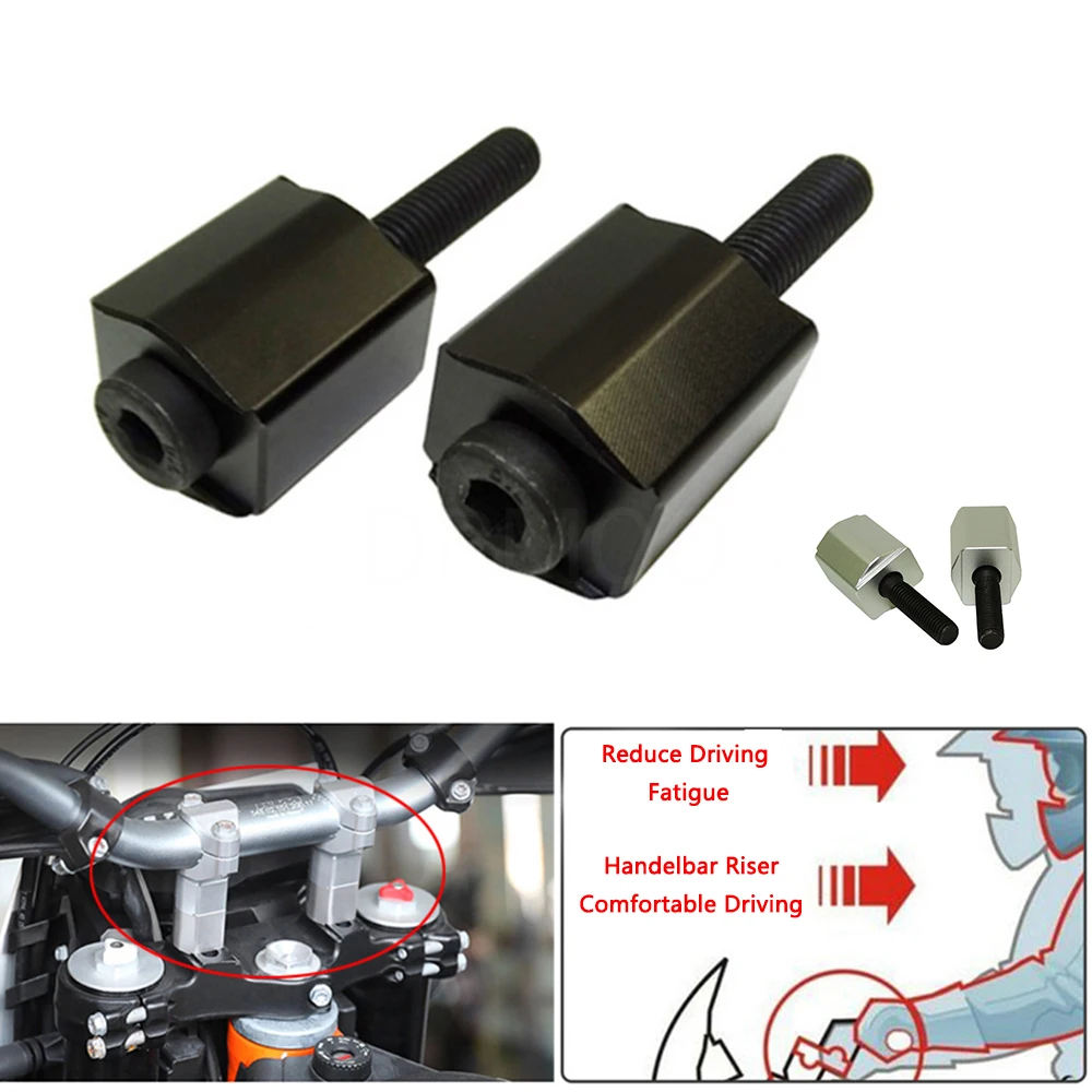 

Motorcycles CNC Alumnium Accessories Handle Bar Riser Mount Clapms For KTM 1050 1090 1190 1290 Adventure High Quality