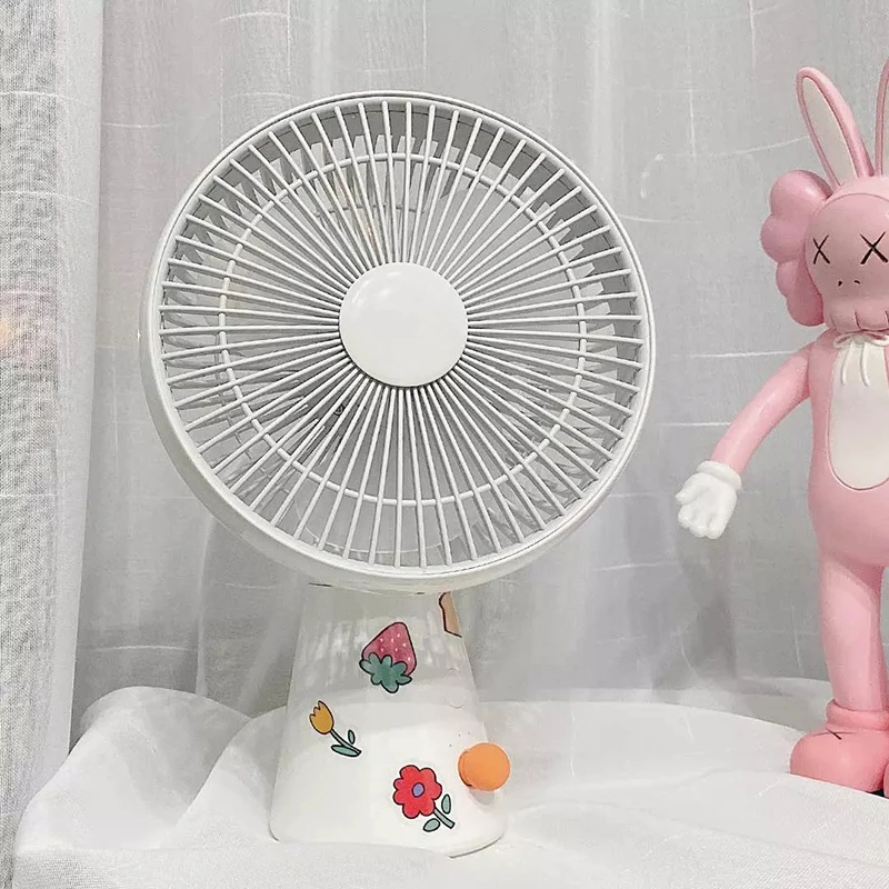 Youpin Desktop Fan 4 Mode Portable Rechargeable Home and Office Low Noise Cooling Electric USB Charging | Электроника