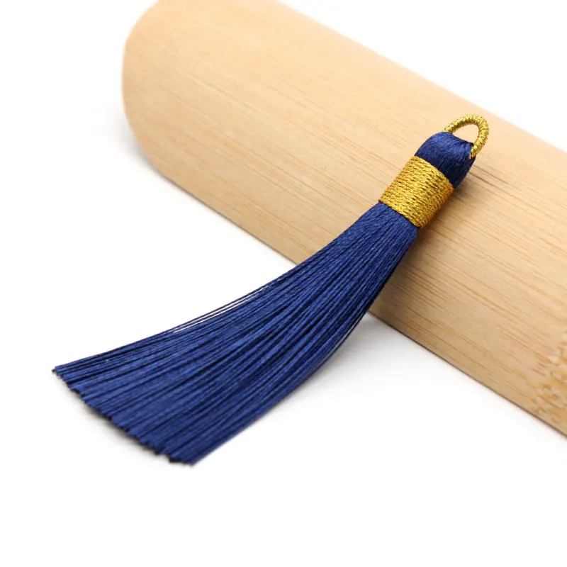 5 шт./упак. 80 мм золотистыми кисточками и затягивающей веревочки украшенные