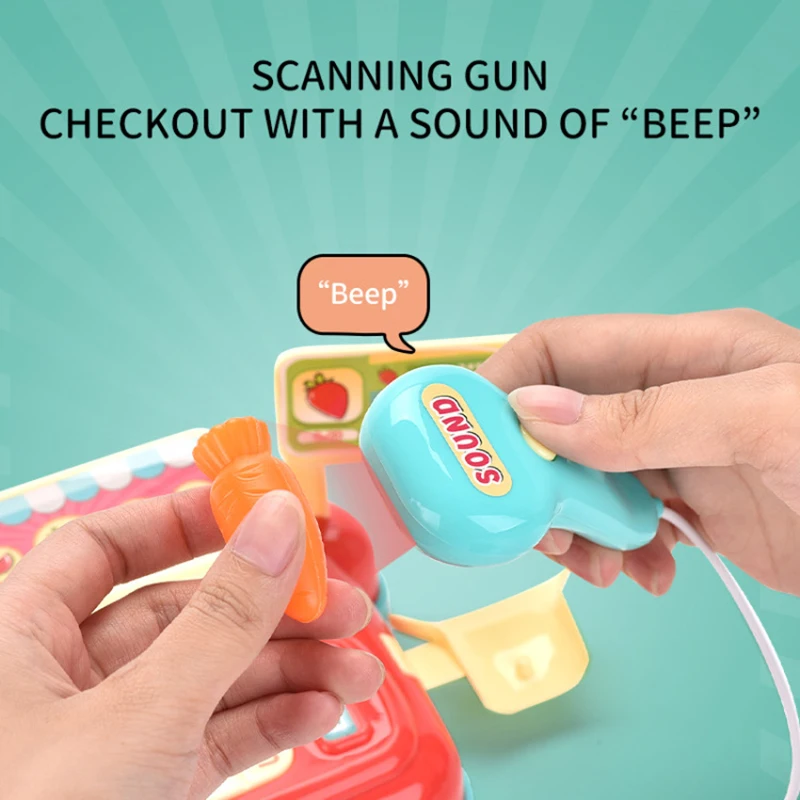 Умный кассовый аппарат для ролевых игр с музыкой светильник кой|Играем в магазин|