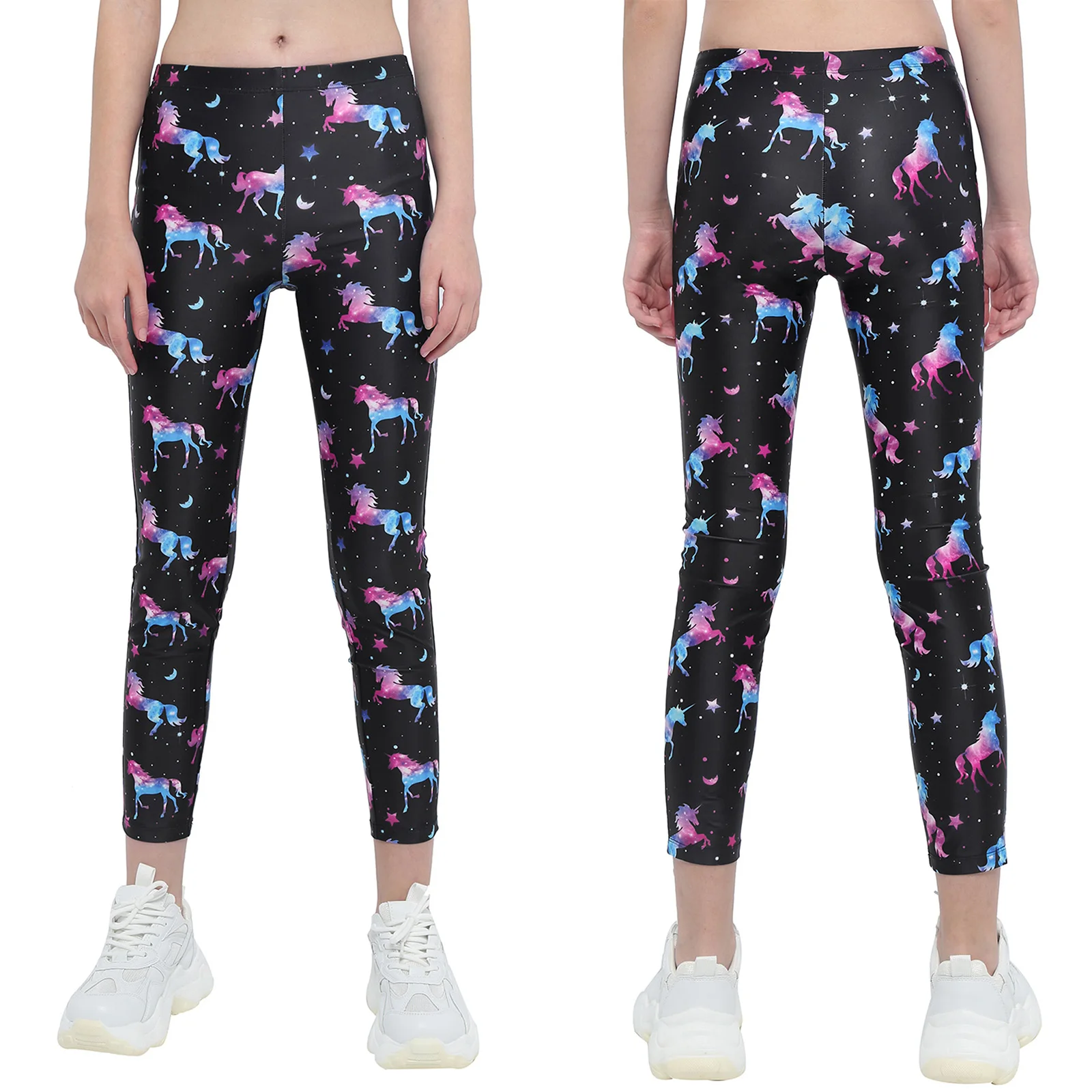 

4-14 Years Kid Girls Flower Skinny Children Leggings Girl Clothes Soft Leggings Pencil Pants Kids Dancewear Workout Trousers