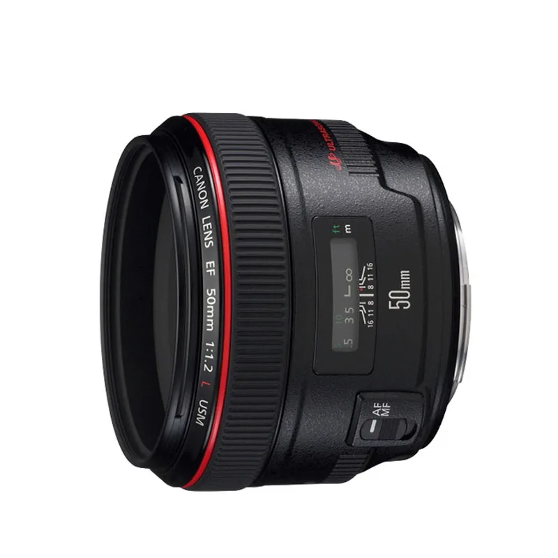 Бывший в употреблении Canon EF 50 мм f/1.2L USM SLR объектив цифровой камеры|Объективы для