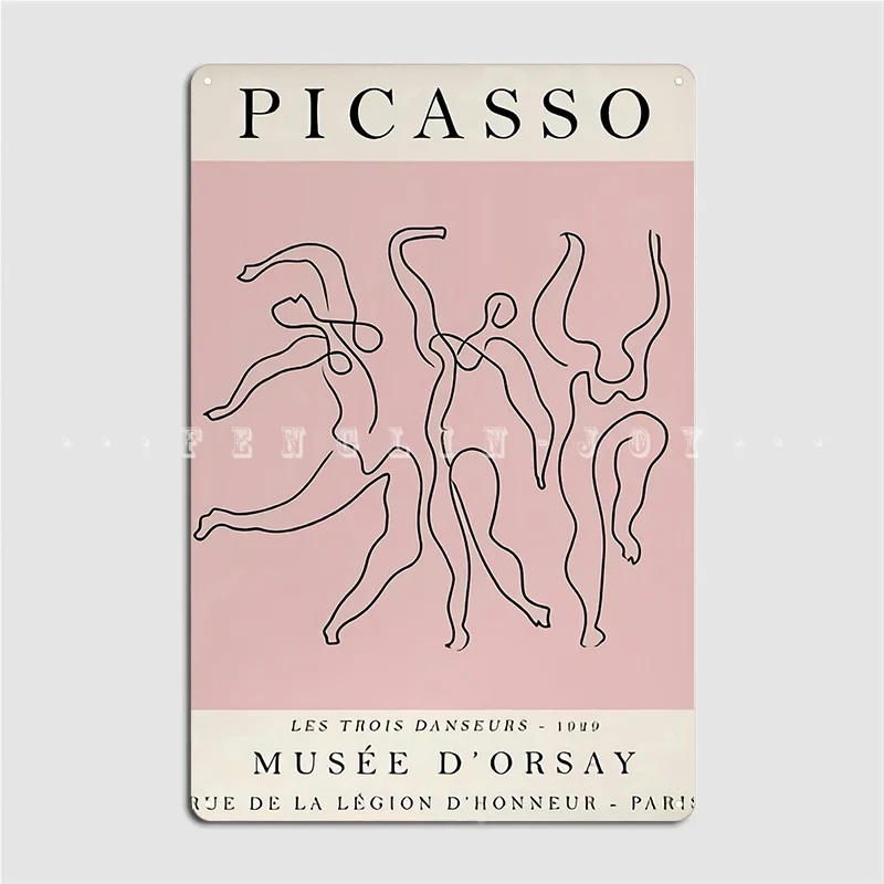 Металлический плакат на стену для выставки Пикассо | Дом и сад