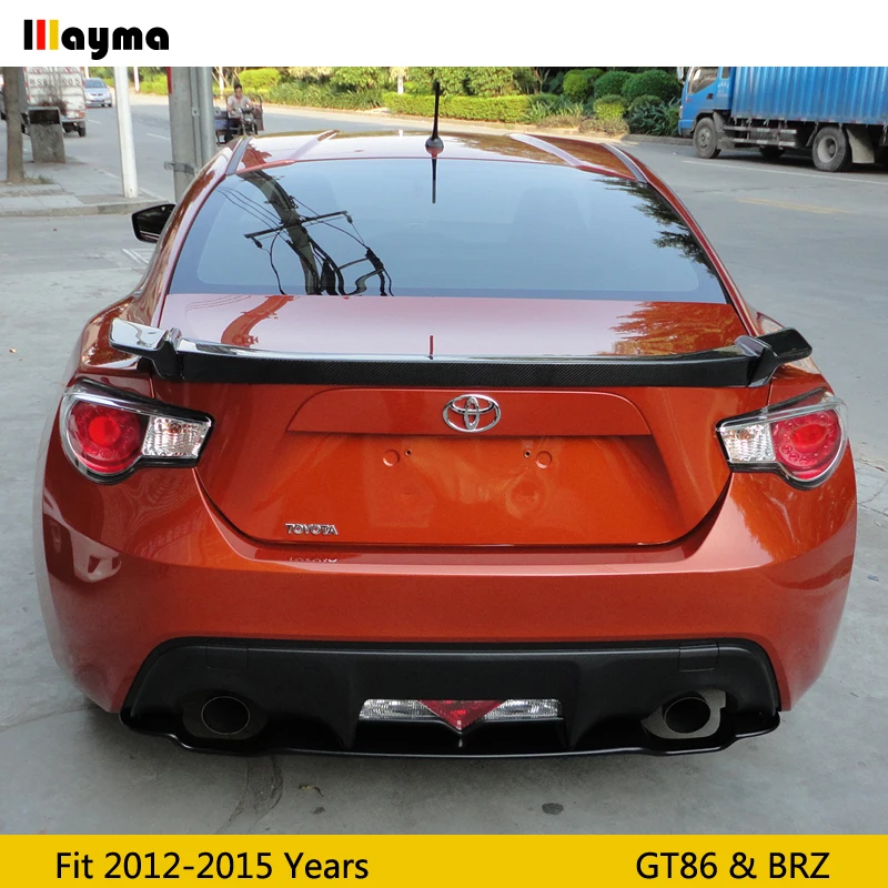 STI style спойлер заднего багажника из углеродного волокна для Toyota 86 Scion GT86 2012 2015 CF