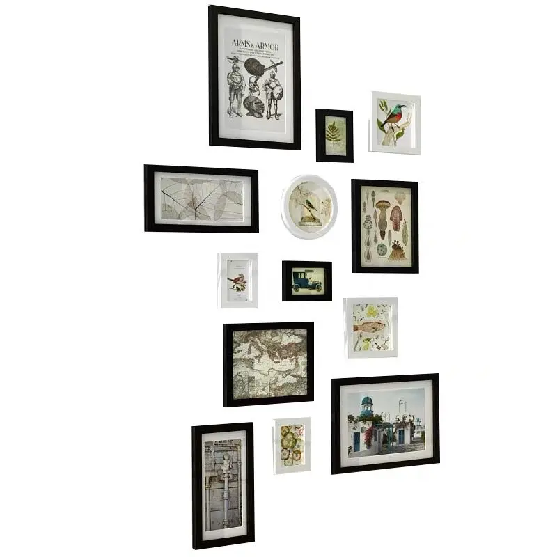 13 шт./компл. из массива дерева Настенная фоторамка для ресторана спальни