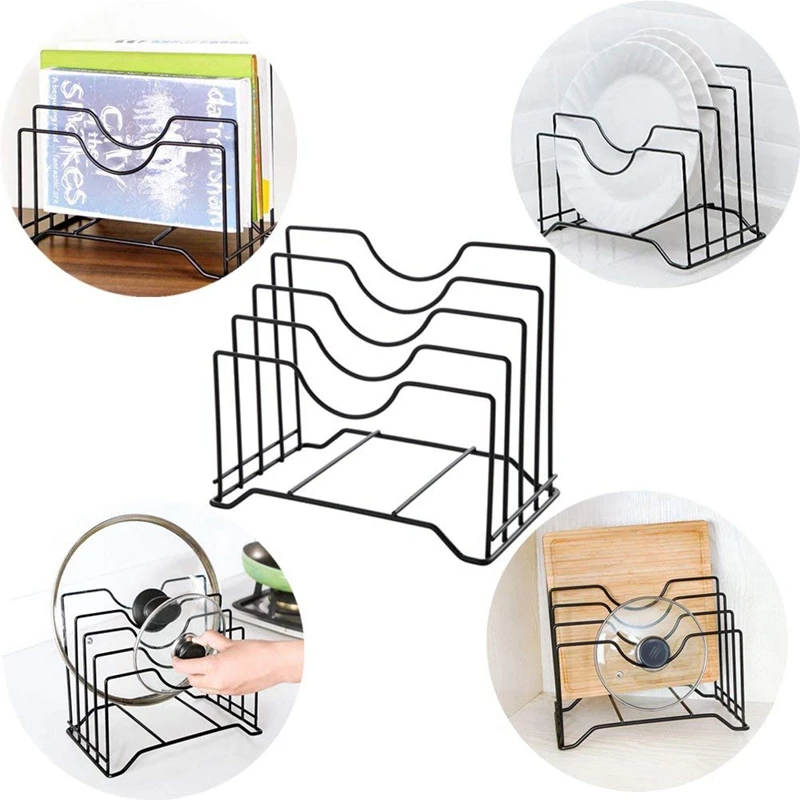 Органайзер для крышек кастрюль органайзер стойка хранения шкафов кладовых