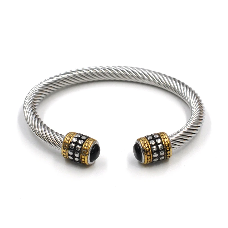 Silver style7 Бренд, мульти дизайн, витой кабель, провод, браслет, Винтаж, модные браслеты, Серебряный Браслет-манжета, уникальный дизайн, рождественский подарок - Окраска металла: Silver style7