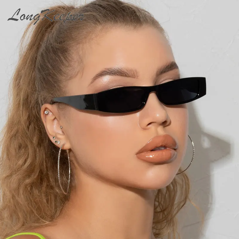

Fashion 90s Small Rectangle Sunglasses Women 2021 Narrow Sun Glasses UV400 Cat Eye Vacation Beach Hip Hop Eyewear Gafas De Sol