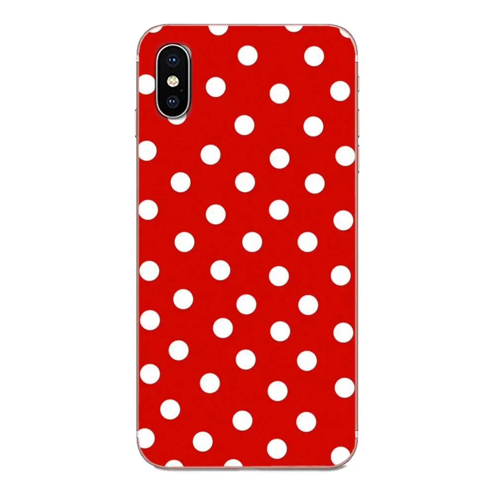 Черно белый милый в горошек для Apple iPhone 4 4S 5 5C 5S SE 6 6S 7 8 11 Plus Pro X XS Max XR мягкий чехол из