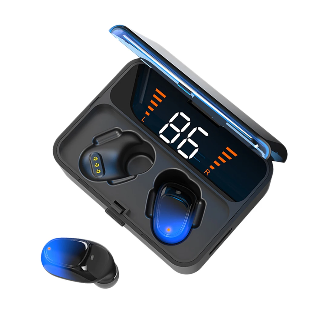 Беспроводные стереонаушники Bluetooth наушники с чехлом для зарядки iPhone Samsung Xiaomi