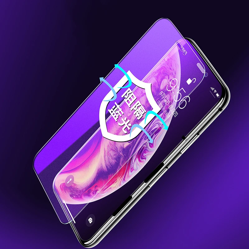 Анти-синее матовое закаленное стекло для iPhone X XS MAX XR 11 Pro Max матовое Защитное стекло для iPhone XS MAX XR X 11Pro Max стекло