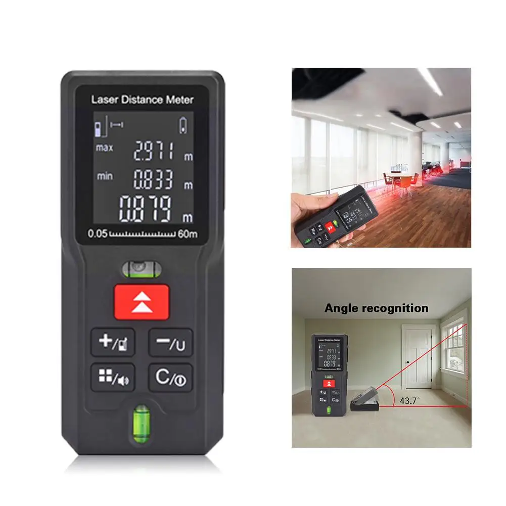 

Laser Rangefinder 40M 60m 80m 100m Digital Laser Distance Meter Laser Range Finder Tape Distance Measurer Ruler Test Tool