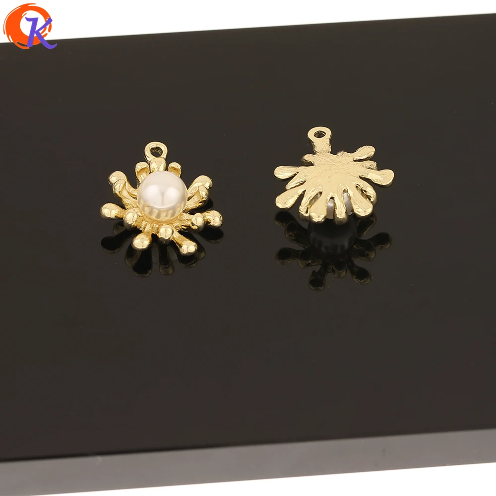 

Cordial Design 100Pcs 17*20MM Charms/Jewelry Accessories/Flower Shape/Imitation Pearl/Hand Made/DIY Making/Earring Findings