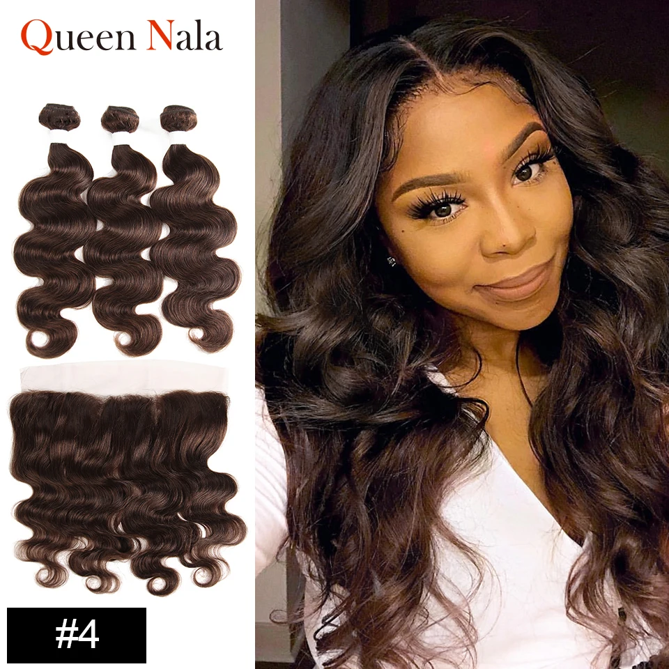 Человеческие волосы в пучке с фронтальной бразильской волной 27/1b/613