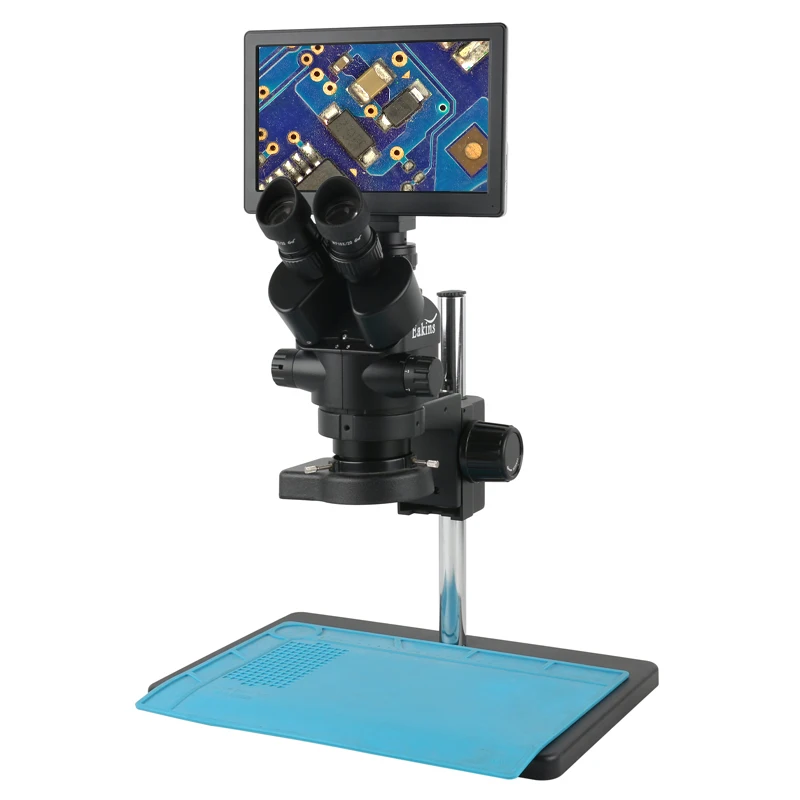 

3.5X 90X Simul-Focal Stereo Microscope Trinocular Microscope 9 inch Digital LCD Video Microscope Camera For PCB Repair Soldering