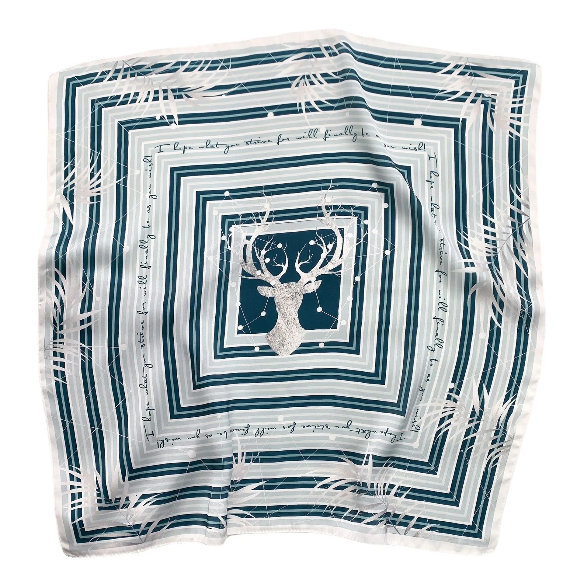 

2021 Luxury stripe silk scarf Head For Women Fashion Kerchief Print Hair Scarfs 55cm Square Headband Neck Scarves For Ladies