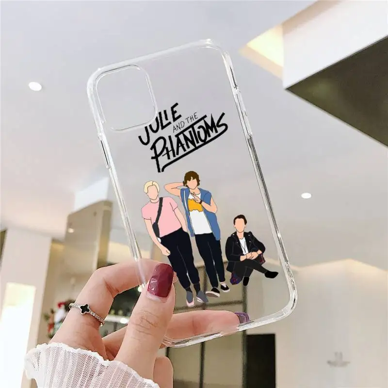 

American TV Julie and the Phantoms Phone Case Transparent for iPhone 6 7 8 11 12 s mini pro X XS XR MAX Plus SE cover funda