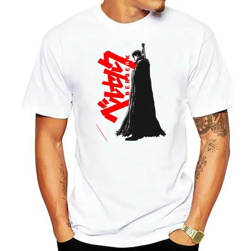 

BERSERK GATSU ANIME MANGA CARTOON T SHIRT Men O-Neck T-Shirt Harajuku Tops Tees Streetwear
