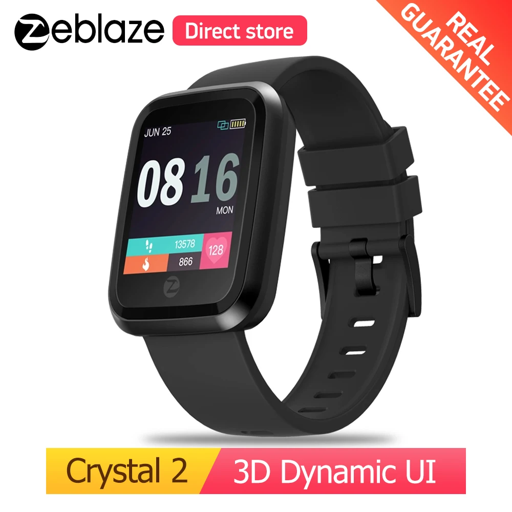 Zeblaze с украшением в виде кристаллов 2 Smartwatch Водонепроницаемый Носимых устройств