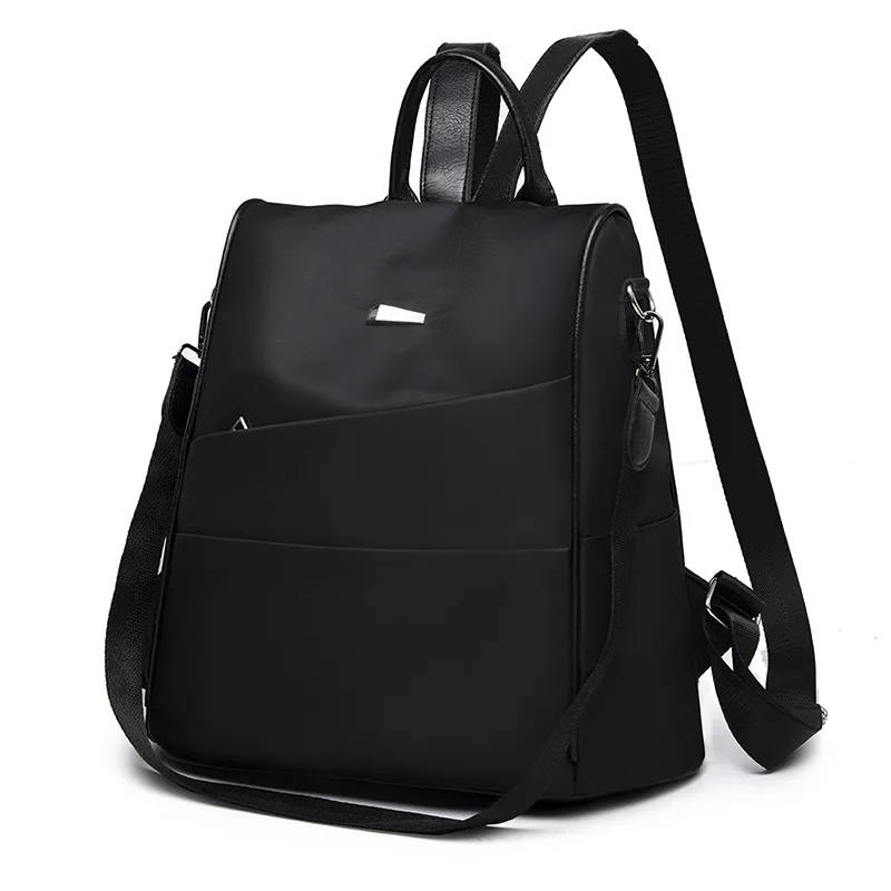 

Fashion Multifunction Anti-Theft Backpack Waterproof Nylon Backpacks for Teenagers Girls Brand Designer Female School Bag Khaki
