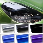 40*150 см автомобильный светильник головной светильник хвост светильник Оттенок Виниловая пленка, Стикеры Водонепроницаемый тела стиль лист туман светильник задний фонарь матовый дыма