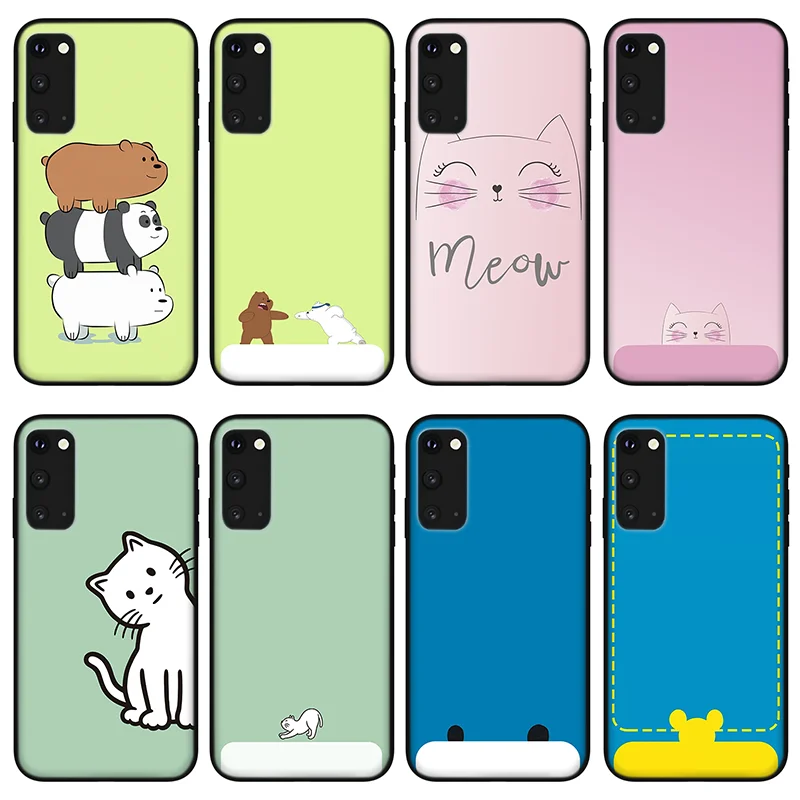 

Cat couple phone Case for Samsung Galaxy S21 Ultra Note 10 20 S20 Ultra Plus FE S10 M51 M31 A71 A51 silicone cover