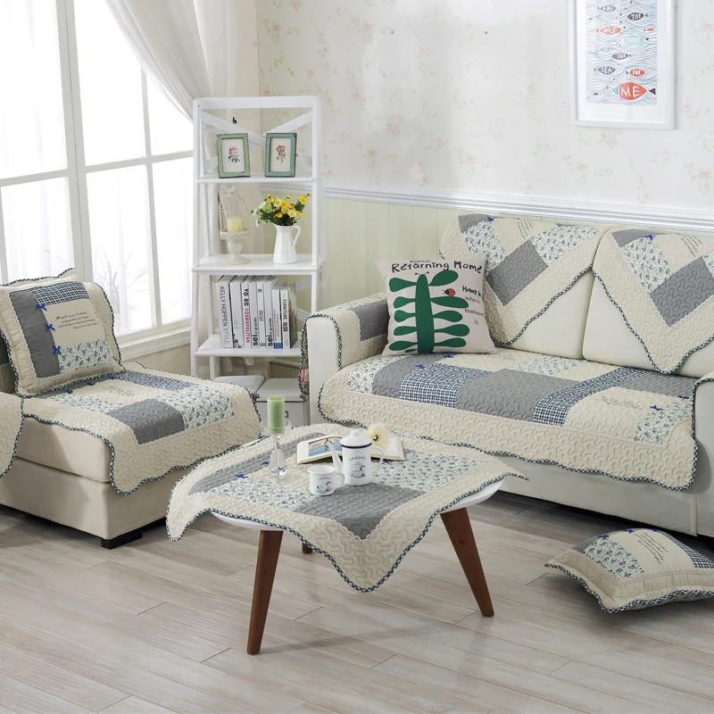 Весенне осенняя хлопковая стеганая подушка для дивана освежающий и элегантный