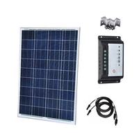 polycrystalline panel solar 12v 100w solar charge controller 12v24v 20a solar phone charger caravan car camping motorhomes