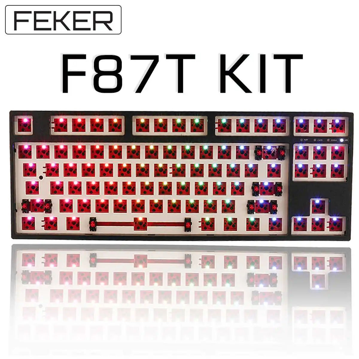 Набор для клавиатуры FEKER с 84/87 клавишами Hotswap сделай сам Беспроводная bluetooth