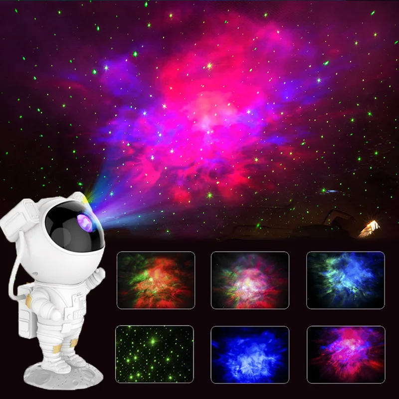 

Astronaut Galaxy Projector Starry Star Projection Lamp Ocean Wave Night Light Kid Creative Gift Bedroom Home Lighting Dropship