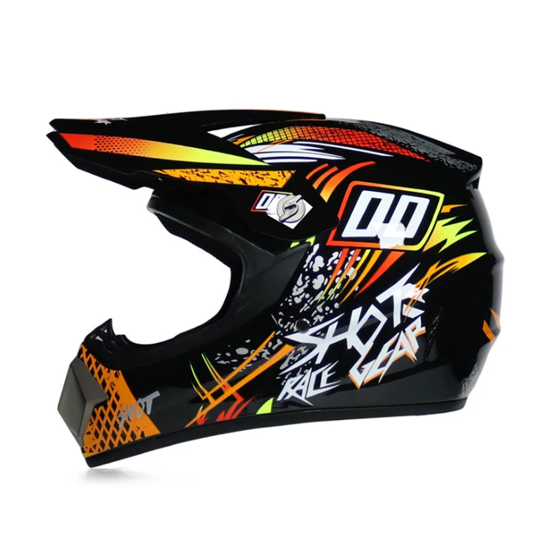 C38 Профессиональный Гоночный Кроссовый шлем hors route Casque Moto Capacete Moto Casco внедорожный мультяшный детский мотоциклетный шлем - Цвет: C38