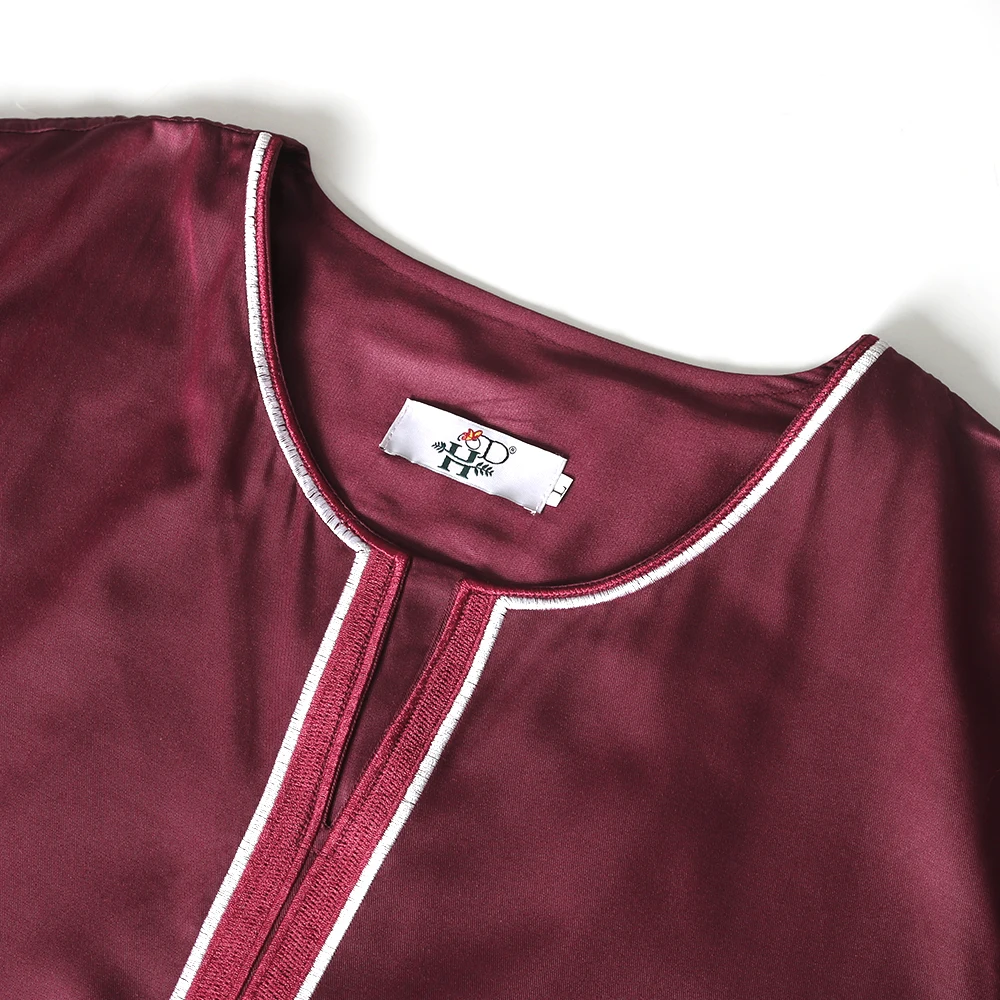 Мужская африканская одежда H & D синий костюм Agbada рубашка брюки комплект из 3