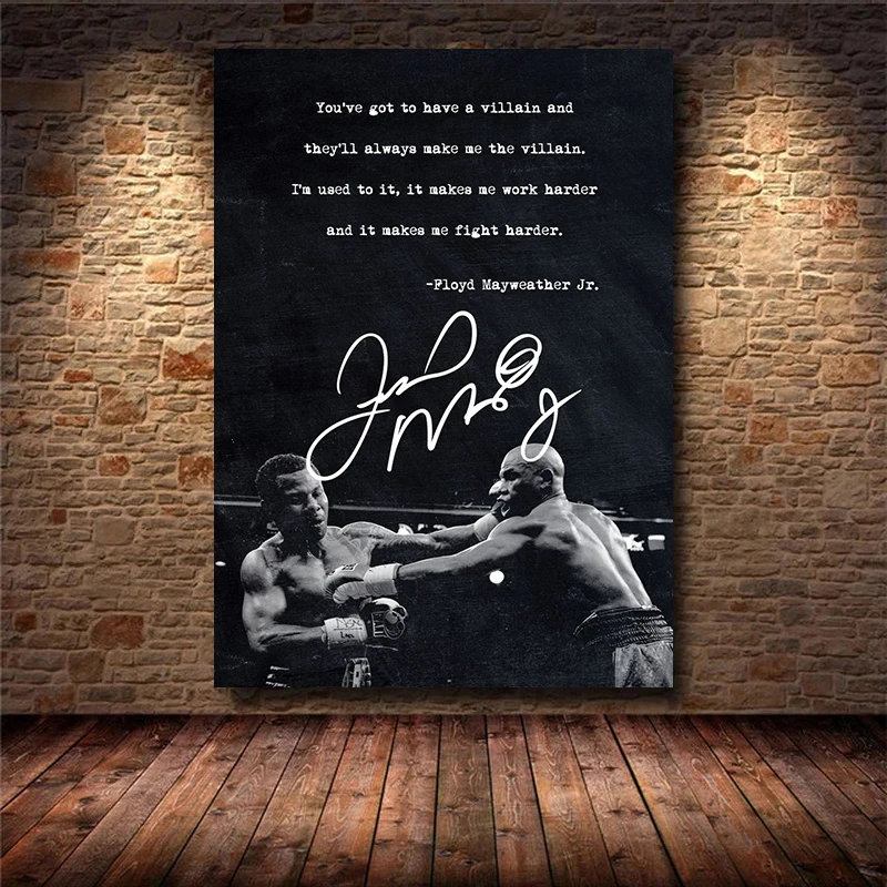 Боксерская Мэнни Pacquiao ретро холст печатный плакат Ретро бар боксерская звезда