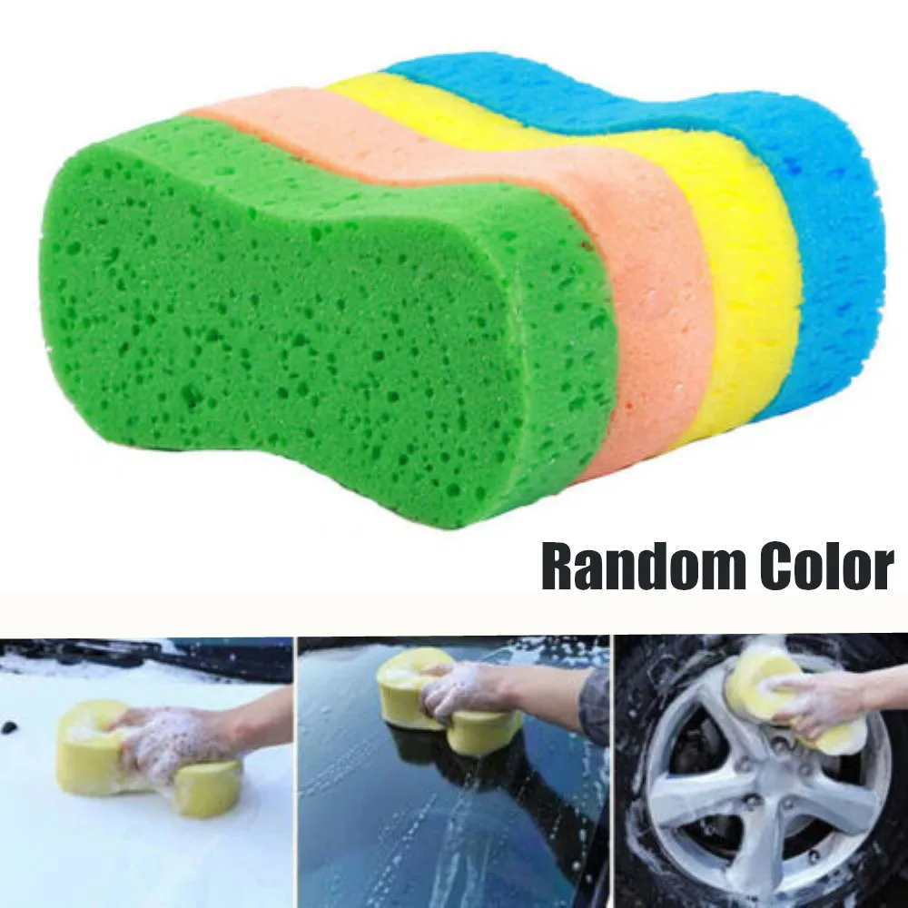 

Car Wash Sponge Block Car Motorcycle Cleaning Supplies Large Size Sponge Brush Dusting Random Color Car Cleaning Tool