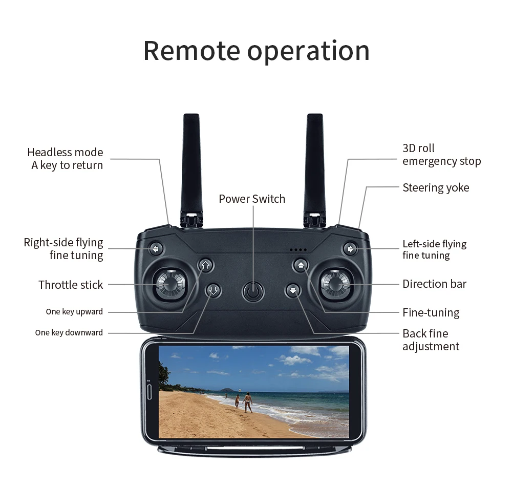 Новый Дрон E68 с 4K профессиональной аэрофотосъемкой барометрической высоты