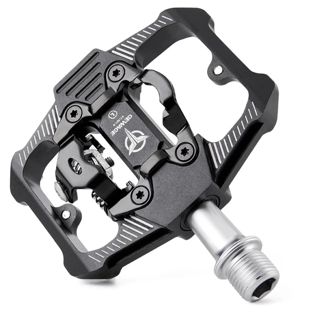 

GEWAGE Bicycle Pedals With Cleats For SPD System MTB Road Aluminum Anti-slip Sealed Bearing Lock Pedal Footrest Bike Accessories