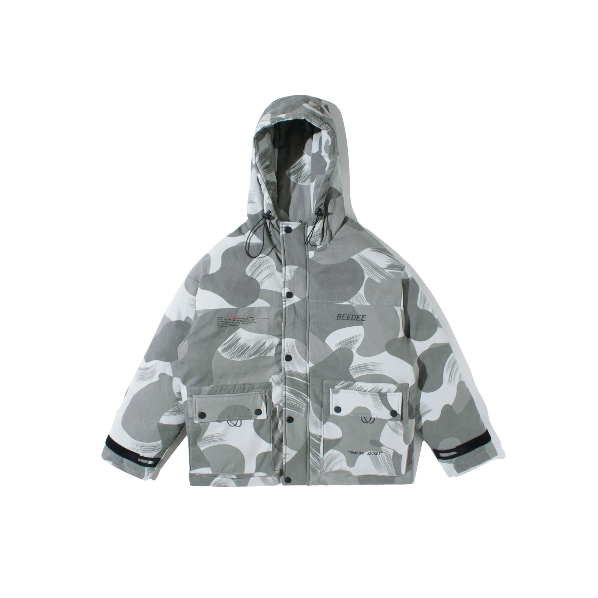 Мужская камуфляжная куртка с капюшоном толстая ветрозащитная армейского