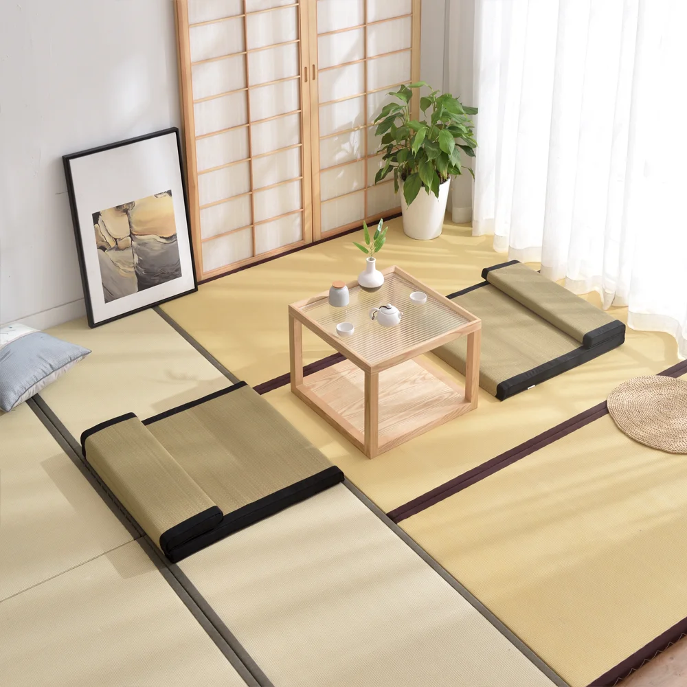 

Japanese Style Cushion Meditation Mat Natural Prayer Mat Yoga Mat Soft Sponge Anti-decubitus Cushion 65*85CM
